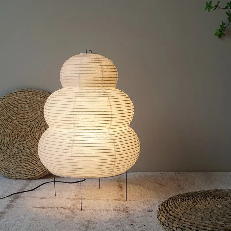 Lampada orientale Akari a forma di zucca