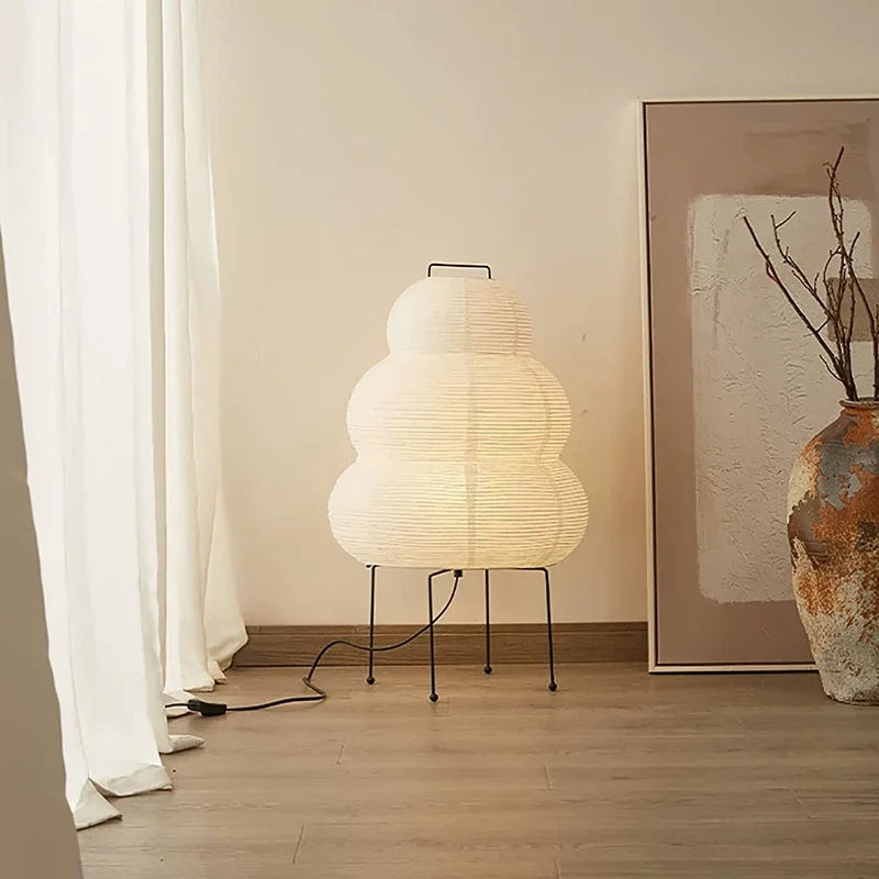 Lampada orientale Akari a forma di zucca