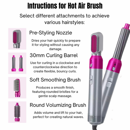 CurlFlex 5-in-1 Hot Air Styler