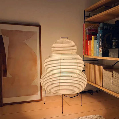 Lampada orientale Akari a forma di zucca