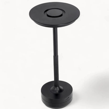 Lampada da tavolo ricaricabile Aurora in acciaio inossidabile