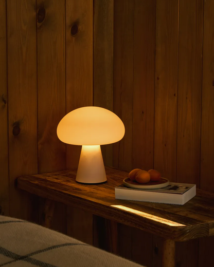 Lámpara de mesa Funji con forma de hongo