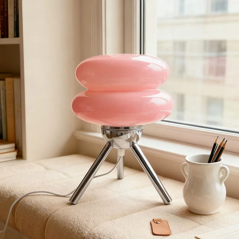 Lampada da tavolo in vetro Pisano