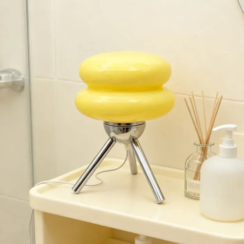 Lampada da tavolo in vetro Pisano