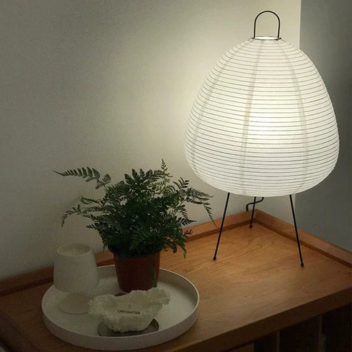 Lampada da tavolo o da terra giapponese Akara Tulip