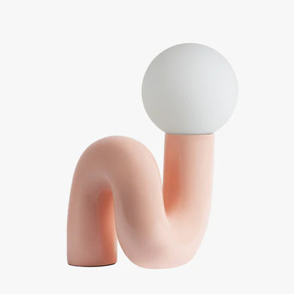 Lampada da tavolo Ophelia color avorio