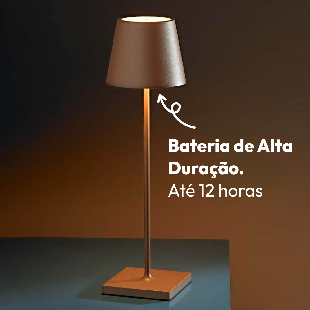 Lámpara de mesa recargable Poldina Pro