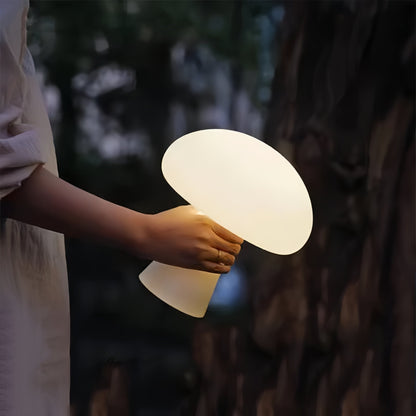 Lámpara de mesa Funji con forma de hongo